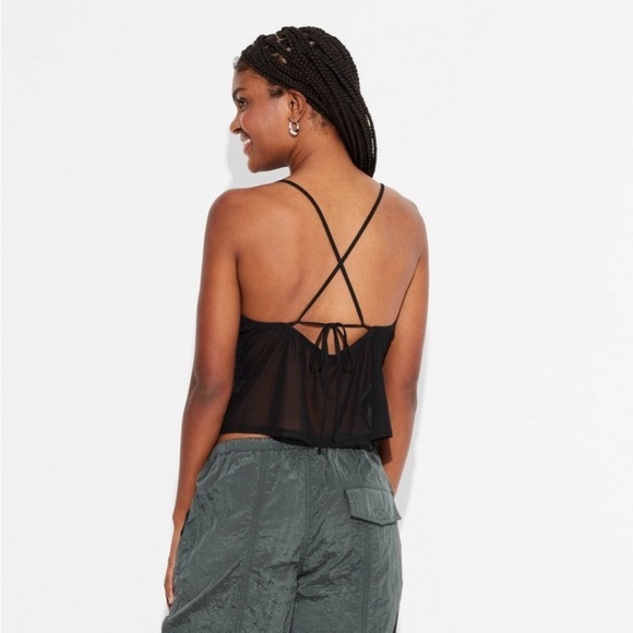 Women's Mid-Rise Wide Leg Parachute
Pants - Wild Fable™ Dark Green XL new - Picture 4 of 7